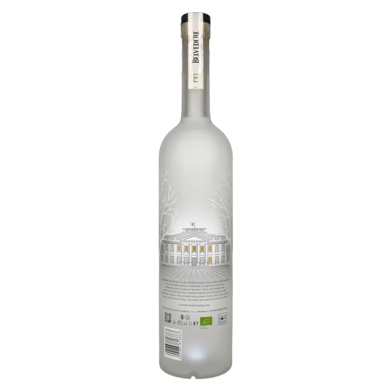 Belvedere Organic Vodka 40% Vol. 3l + LED Lichtsticker