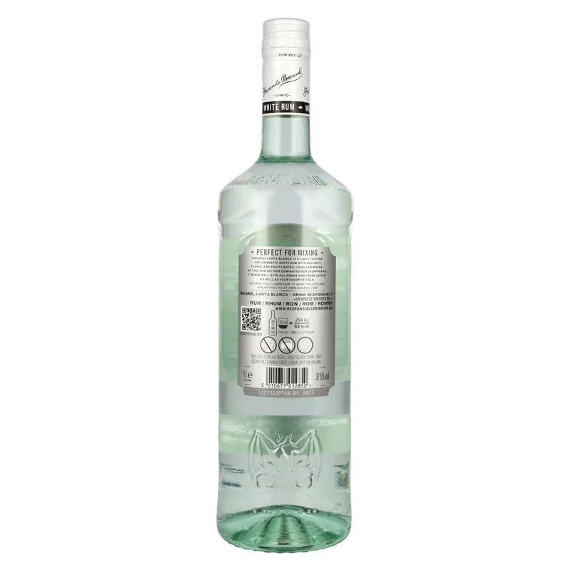 Bacardi Ron Carta Blanca Superior 37,5% Vol. 1l