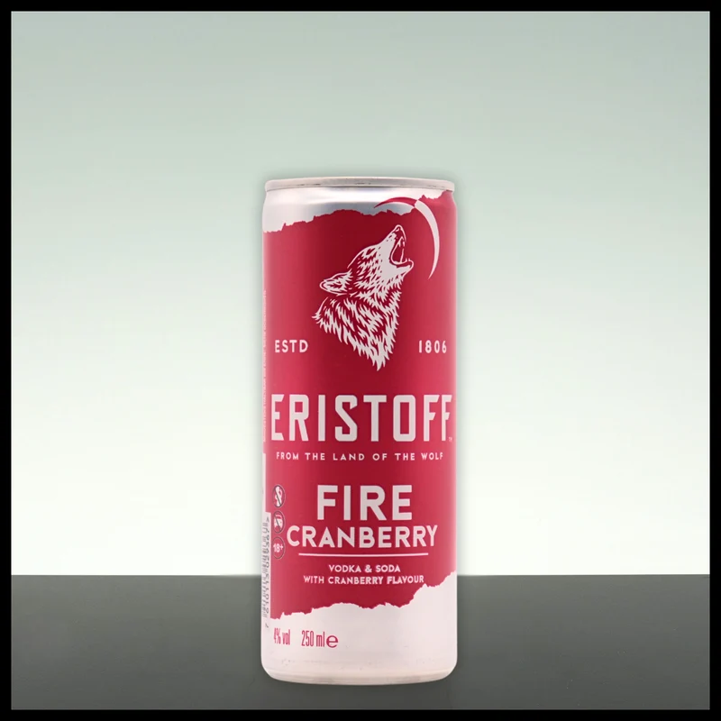 Eristoff FIRE Cranberry 0,25L - 4% Vol.