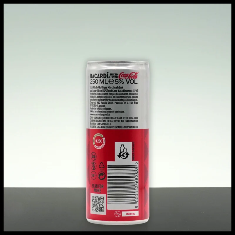 Bacardi Rum & COCA COLA 0,25L - 5% Vol.