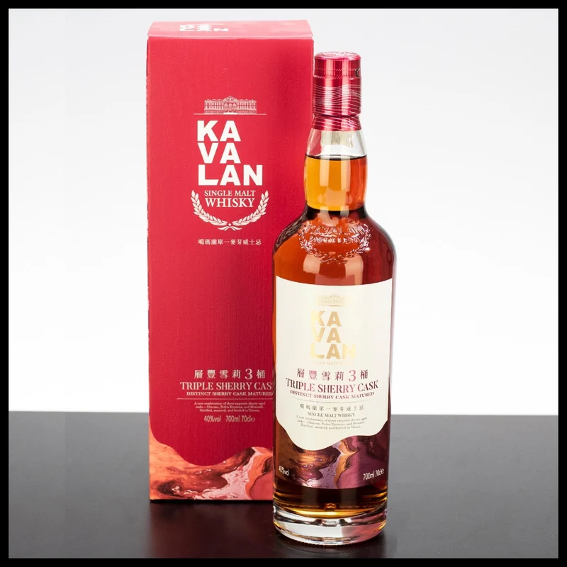 Kavalan Triple Sherry Cask Single Malt Whisky 0,7L - 40% Vol.