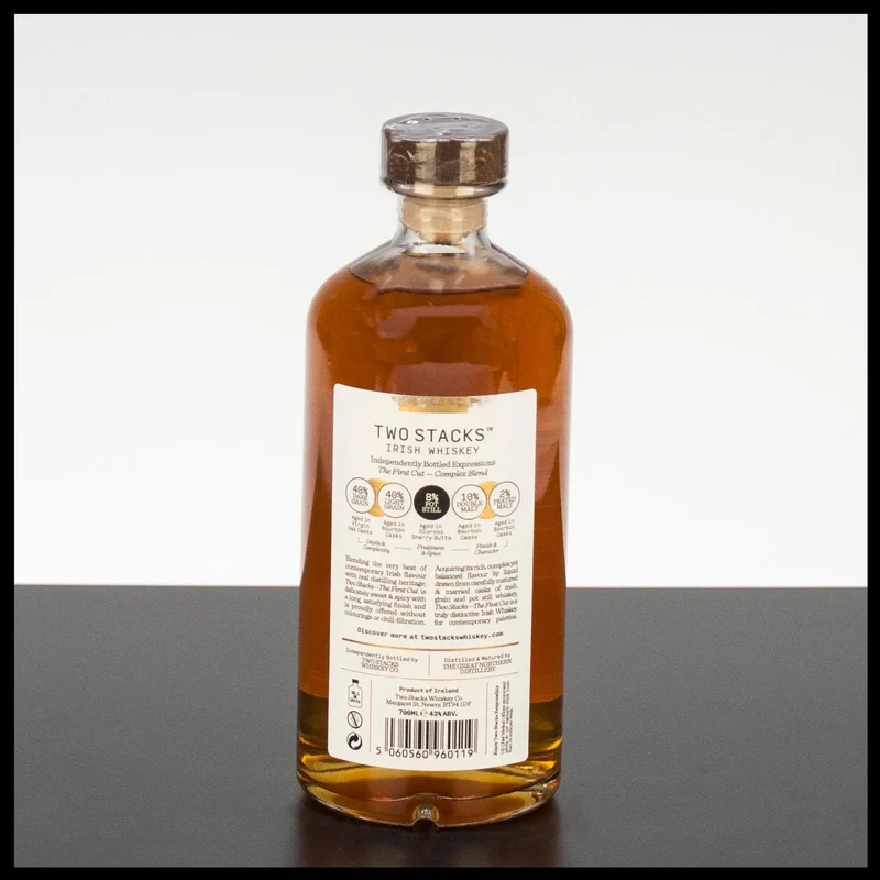 Two Stacks The First Cut Irish Whiskey 0,7L - 43% Vol.