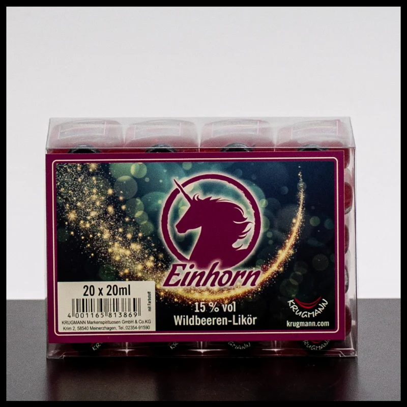 Einhorn Wildbeeren-Likör 20x 0,02L - 15% Vol.