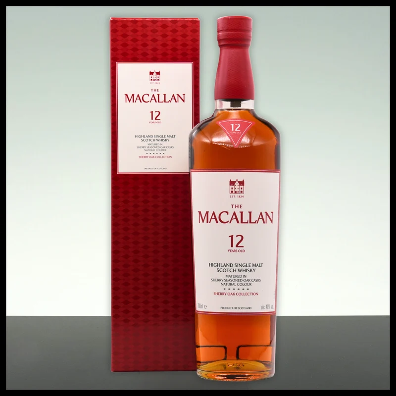 Macallan 12 YO Sherry Oak Cask Highland Single Malt Whisky 0,7L - 40% Vol.