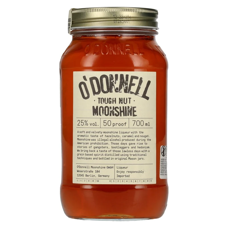 O'Donnell Moonshine HARTE NUSS Likör 25% Vol. 0,7l