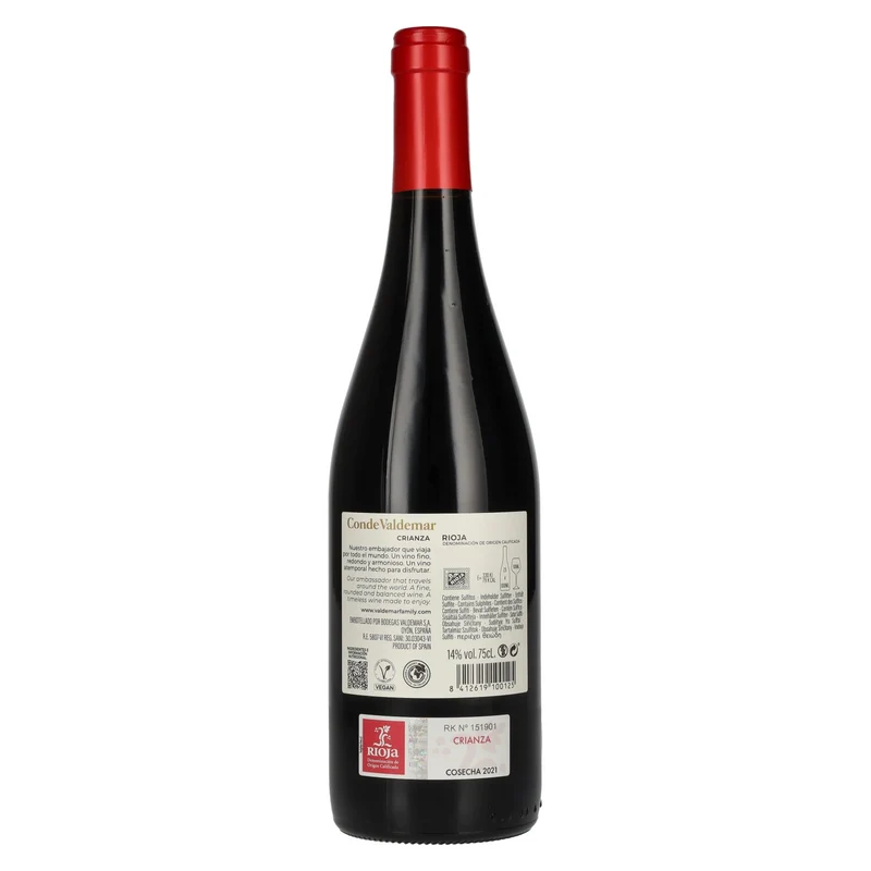 Conde Valdemar Crianza Rioja DOC 2021 14% Vol. 0,75l