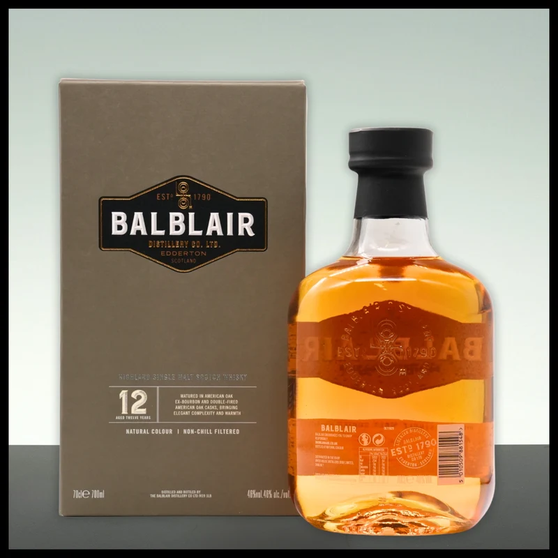 Balblair 12 YO Highland Single Malt Whisky 0,7L - 46% Vol.