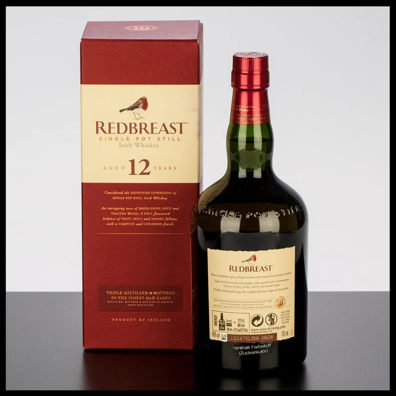 Redbreast 12 YO Single Pot Still Irish Whiskey 0,7L - 40% Vol.