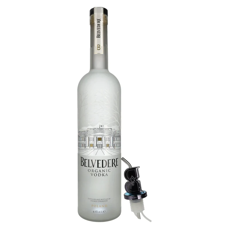 Belvedere Organic Vodka 40% Vol. 6l mit Ausgießer + LED