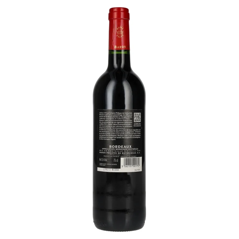Baron Philippe de Rothschild MOUTON CADET Bordeaux Rouge 2023 13,5% Vol. 0,75l