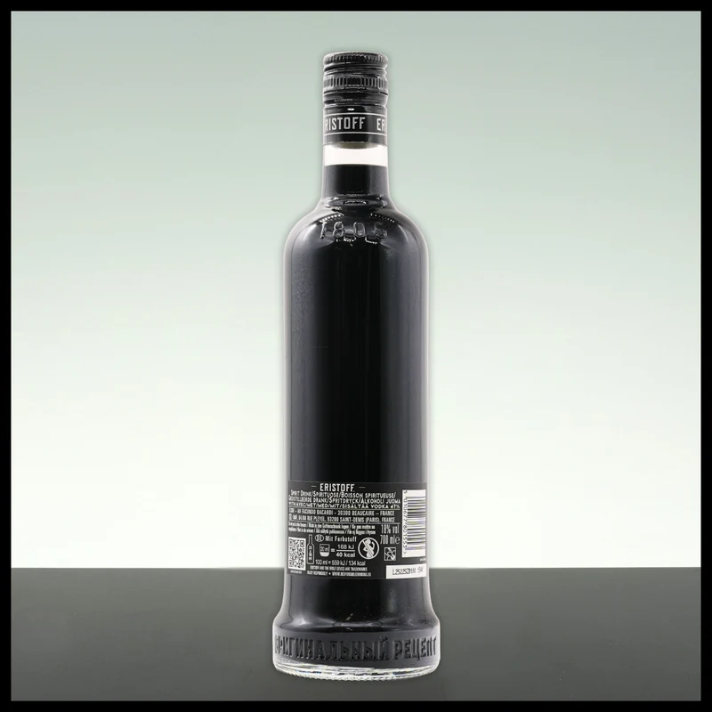 Eristoff Black Wildberry Flavoured Vodka 0,7L - 18% Vol.