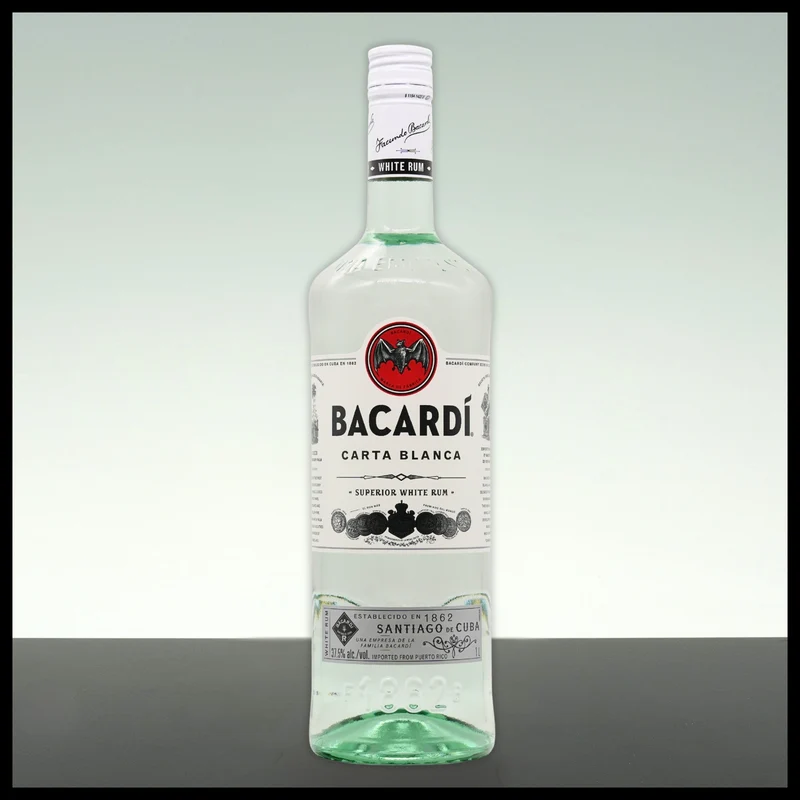 Bacardi Carta Blanca Superior White Rum 1L - 37,5% Vol.