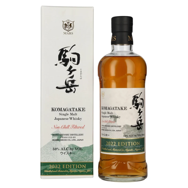 Mars KOMAGATAKE Single Malt Japanese Whisky Limited Edition 2022 50% Vol. 0,7l in Geschenkbox