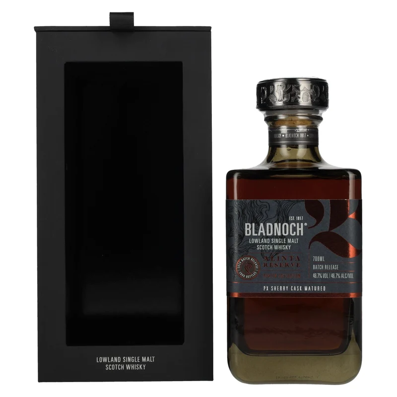 Bladnoch ALINTA RESERVE Lowland Single Malt Scotch Whisky PX Sherry Cask 2024 46,7% Vol. 0,7l in Geschenkbox