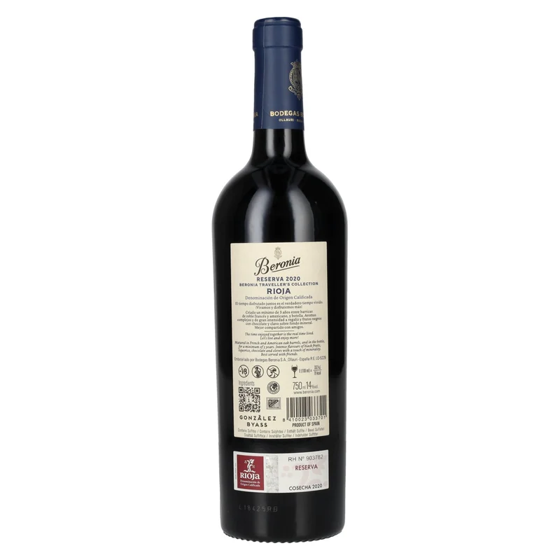 Beronia Reserva Traveller's Collection Rioja DOC 2020 14% Vol. 0,75l
