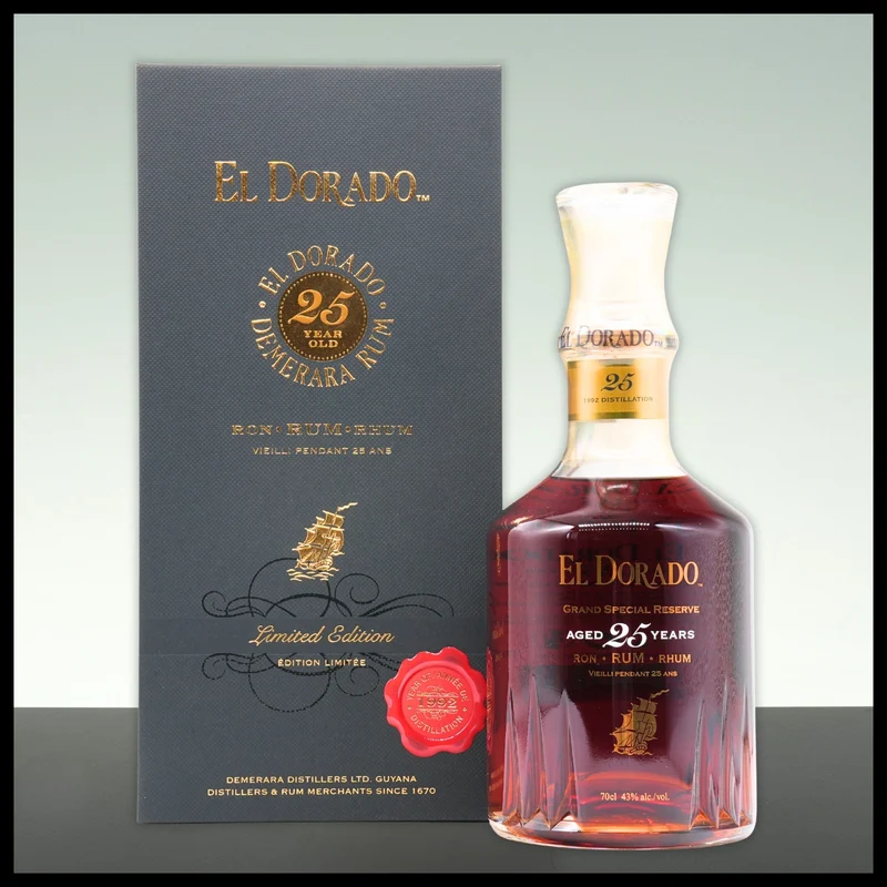 El Dorado 25 YO Rum 0,7L - 43% Vol.
