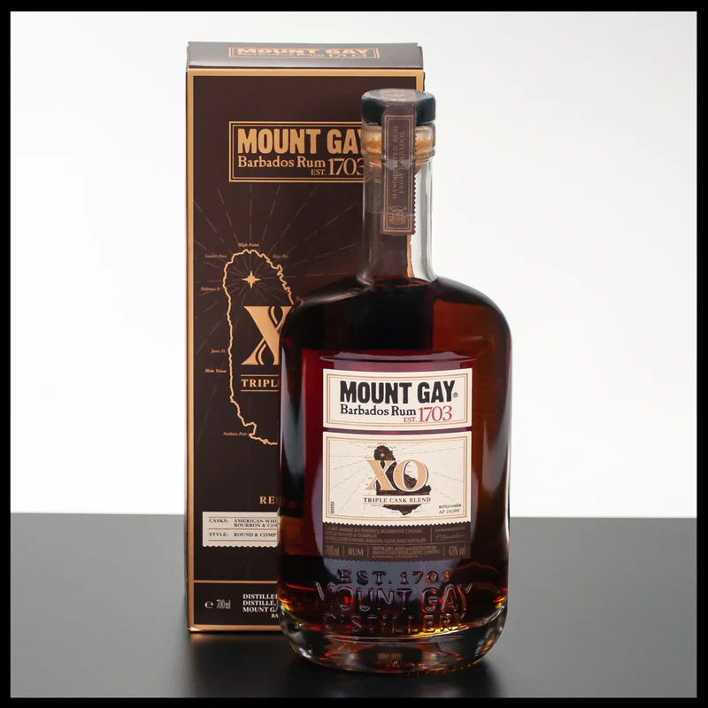 Mount Gay XO Rum 0,7L - 43% Vol.