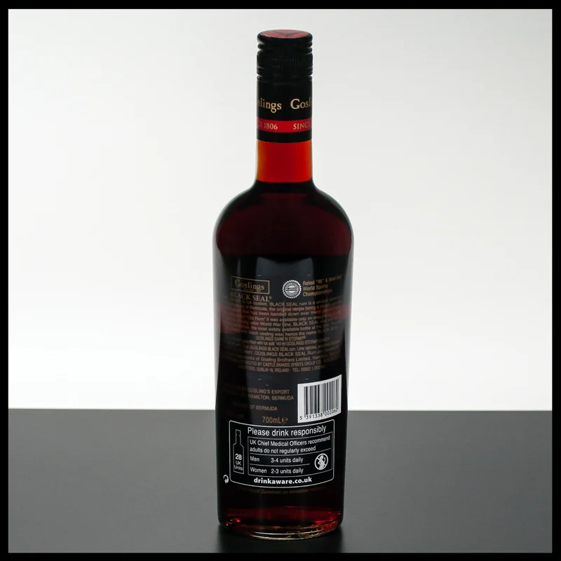 Goslings Black Seal 80 Proof Bermuda Black Rum 0,7L - 40% Vol.