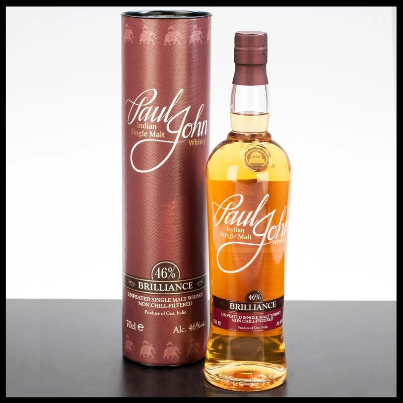 Paul John Brilliance Indian Single Malt Whisky 0,7L - 46% Vol.