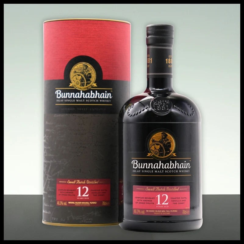 Bunnahabhain 12 YO Islay Single Malt Whisky 0,7L - 46,3% Vol.