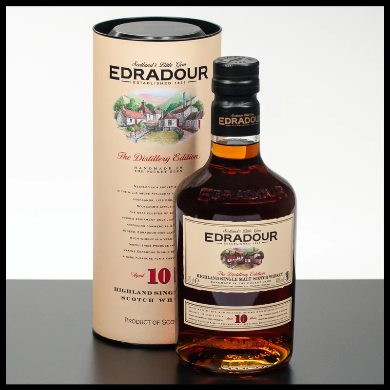 Edradour 10 YO Highland Single Malt Whisky 0,7L - 43% Vol.