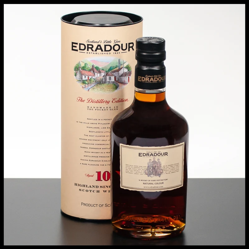 Edradour 10 YO Highland Single Malt Whisky 0,7L - 43% Vol.