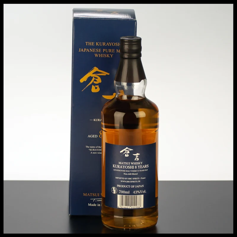 The Kurayoshi 8 YO Pure Malt Whisky 0,7L - 43% Vol.