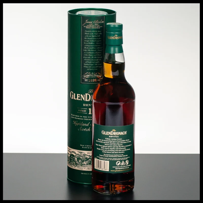 GlenDronach 15 YO Revival Highland Single Malt Whisky 0,7L - 46% Vol.