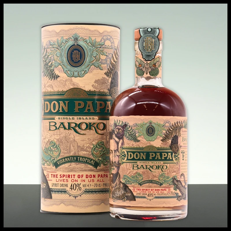 Don Papa Baroko mit Geschenkdose 0,7L - 40% Vol.
