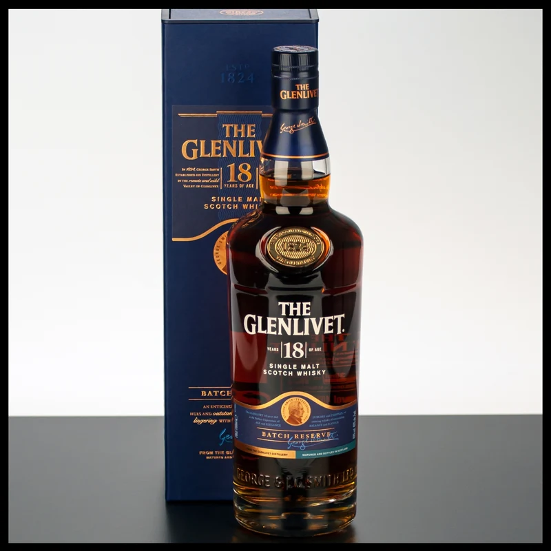 The Glenlivet 18 YO Single Malt Whisky 0,7L - 40% Vol.