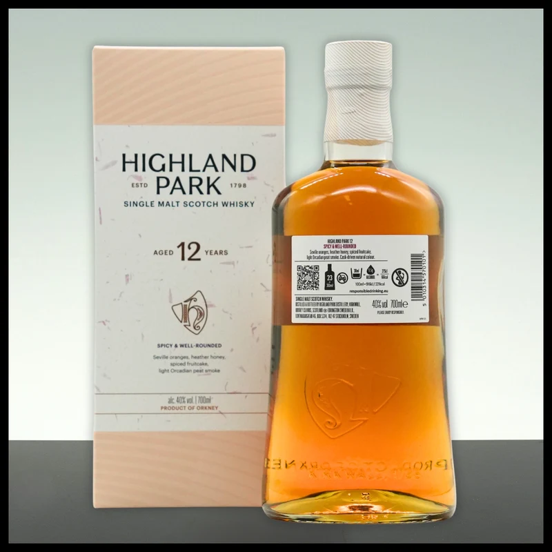 Highland Park 12 YO Single Malt Whisky 0,7L - 40% Vol.