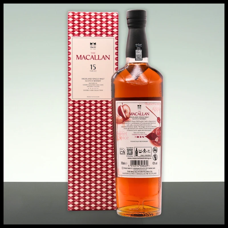 Macallan 15 YO Double Cask Highland Single Malt Whisky 0,7L - 43% Vol.
