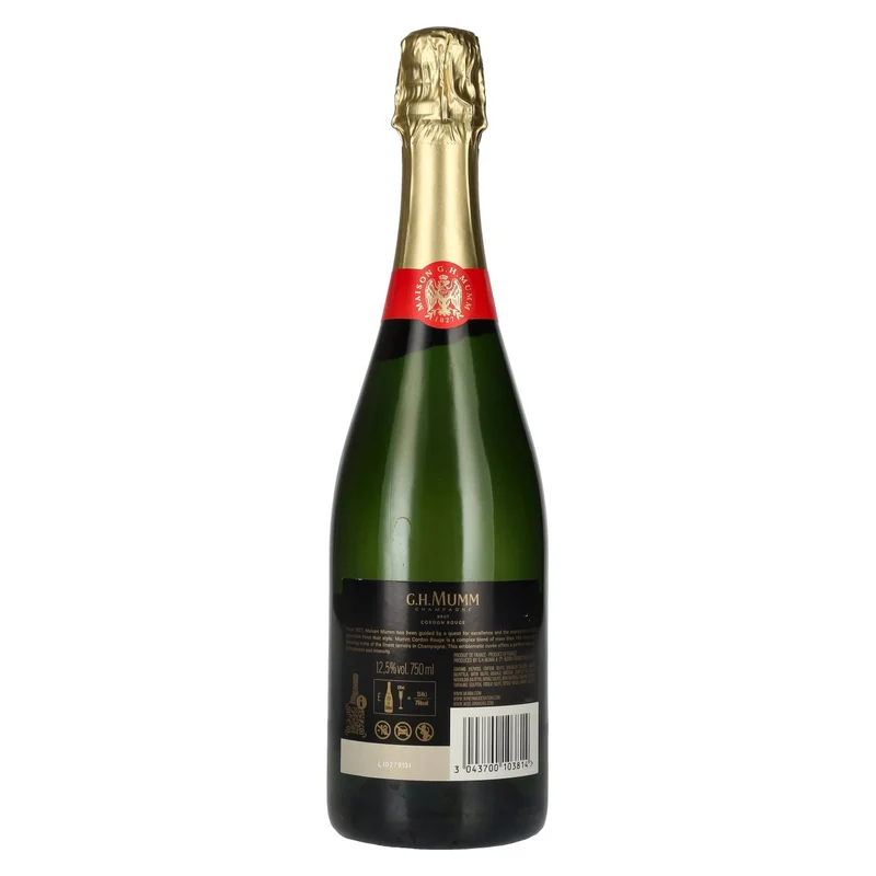 G.H. Mumm Champagne CORDON ROUGE Brut 12,5% Vol. 0,75l