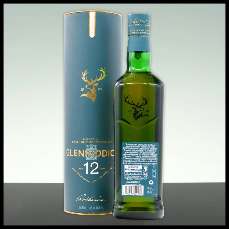 Glenfiddich 12 YO Single Malt Whisky 0,7L - 40% Vol.