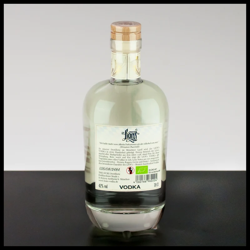 Lions Vodka Geschenkbox mit Glas 0,7L - 40% Vol.