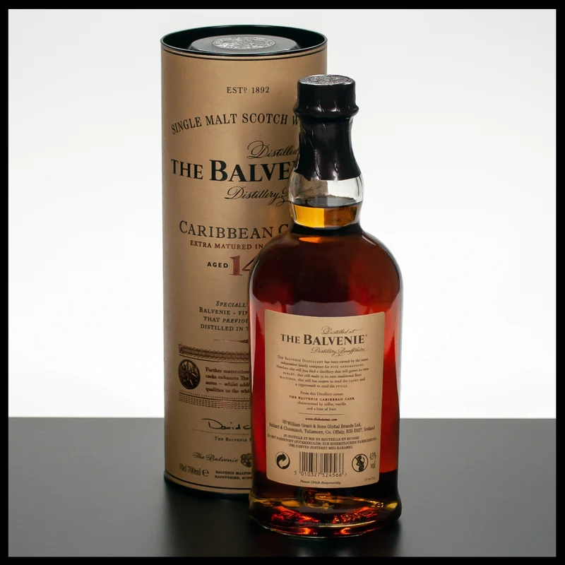 The Balvenie 14 YO Caribbean Cask Single Malt Whisky 0,7L - 43% Vol.