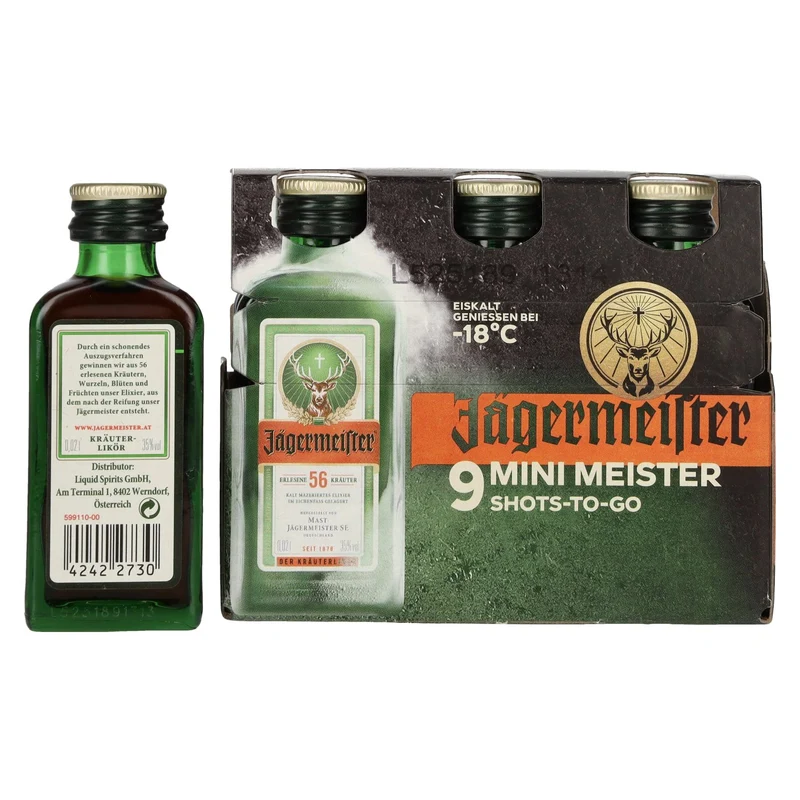 Jägermeister 9-JägerPack 35% Vol. 9x0,02l