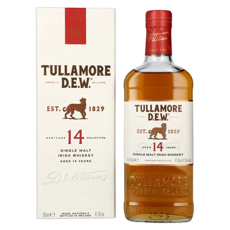Tullamore D.E.W. 14 Years Old Single Malt Irish Whiskey 41,3% Vol. 0,7l in Geschenkbox