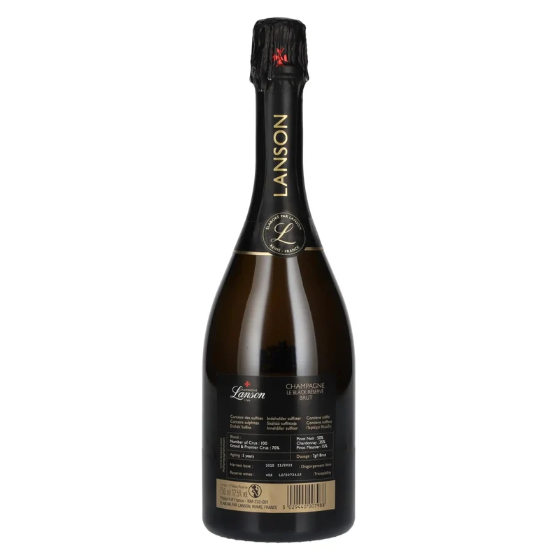 Champagne Lanson Le Black Réserve Brut 12,5% Vol. 0,75l