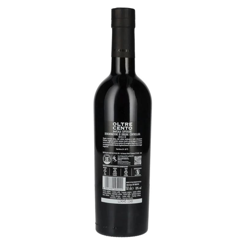 Cantine Florio OLTRE CENTO Marsala Superiore Dulce 2020 18% Vol. 0,5l