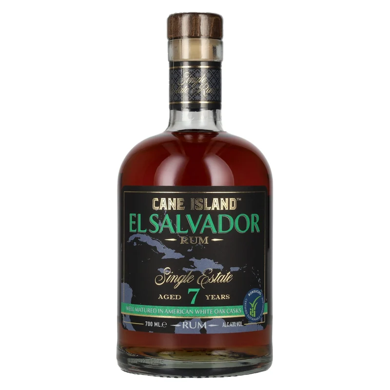 Cane Island EL SALVADOR 7 Years Old Single Estate Rum 43% Vol. 0,7l