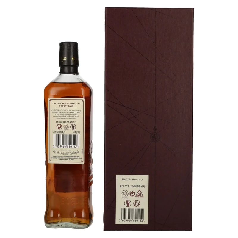 Bushmills PORT CASK Reserve The Steamship Collection 40% Vol. 0,7l in Geschenkbox