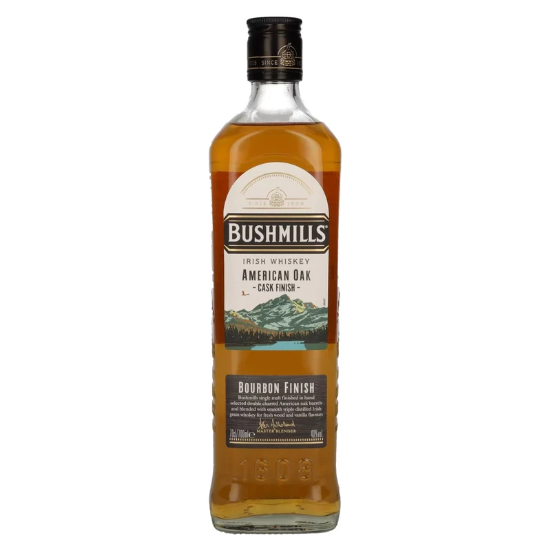 Bushmills Irish Whiskey American Oak BOURBON FINISH 40% Vol. 0,7l