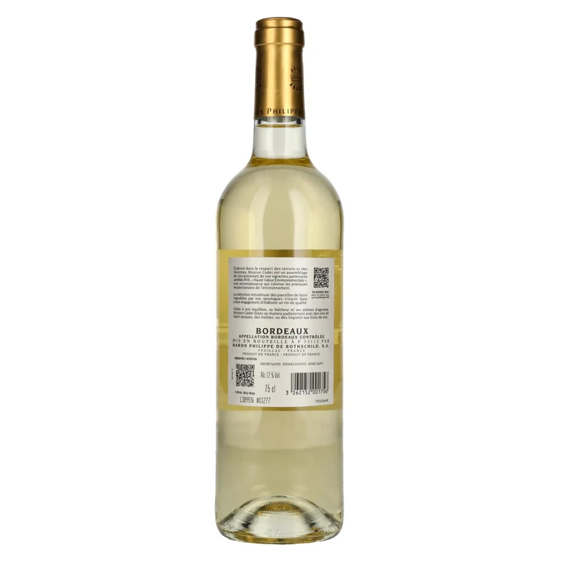 Baron Philippe de Rothschild MOUTON CADET Bordeaux Blanc 2024 12% Vol. 0,75l