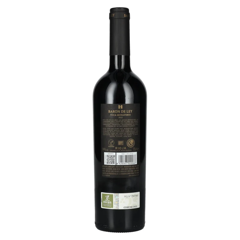 Baron De Ley Rioja Finca Monasterio DOC 2022 14% Vol. 0,75l