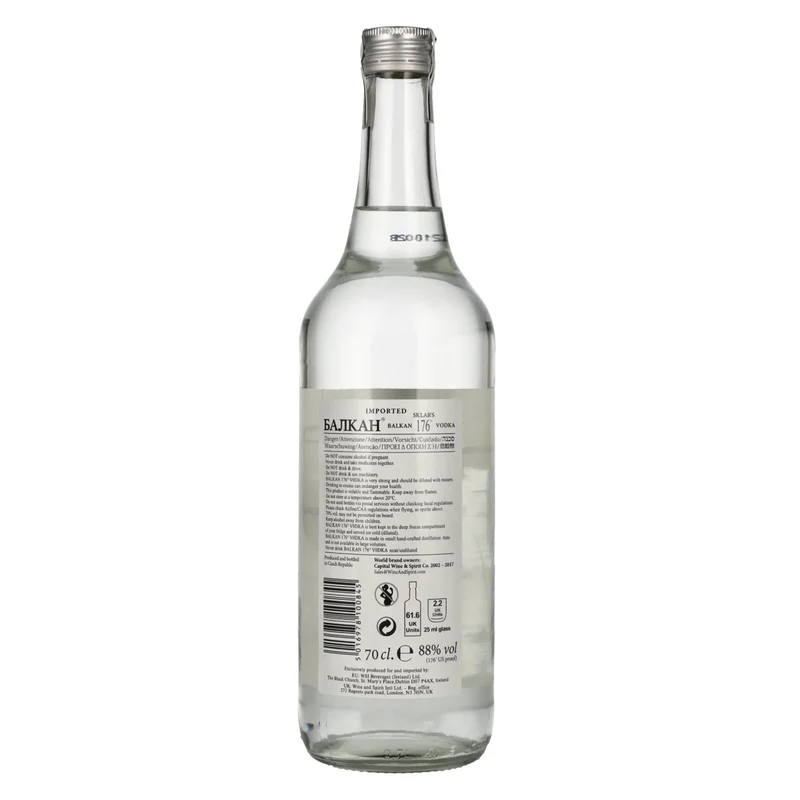 Balkan 176° Vodka 88% Vol. 0,7l