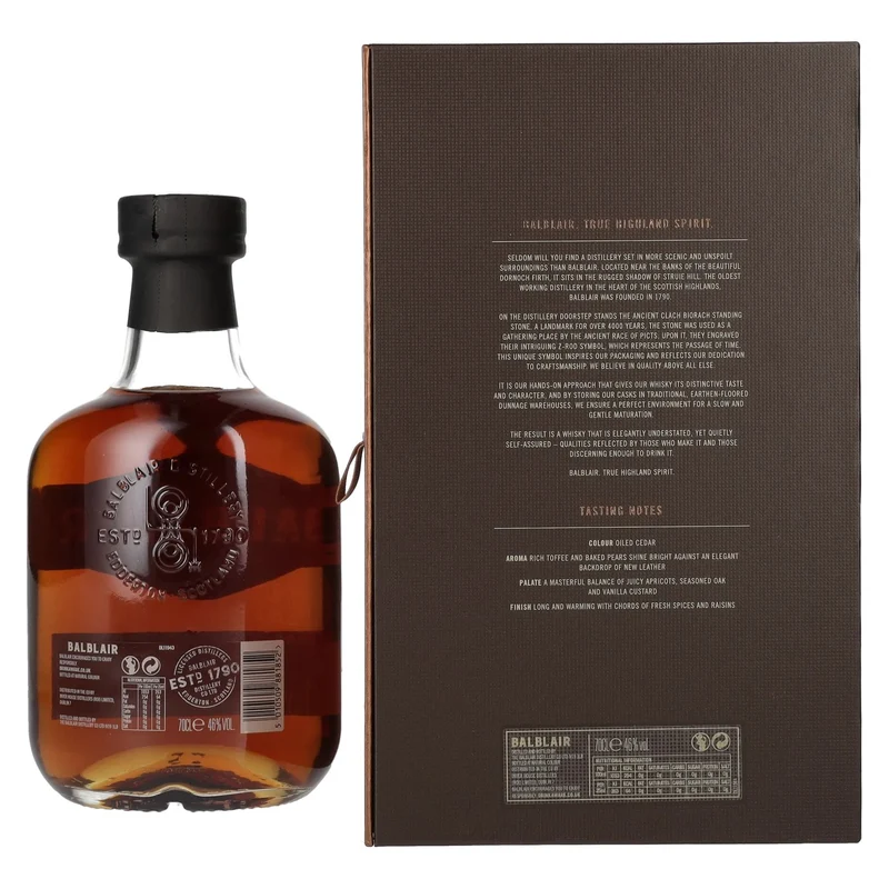 Balblair 18 Years Old Highland Single Malt 46% Vol. 0,7l in Geschenkbox