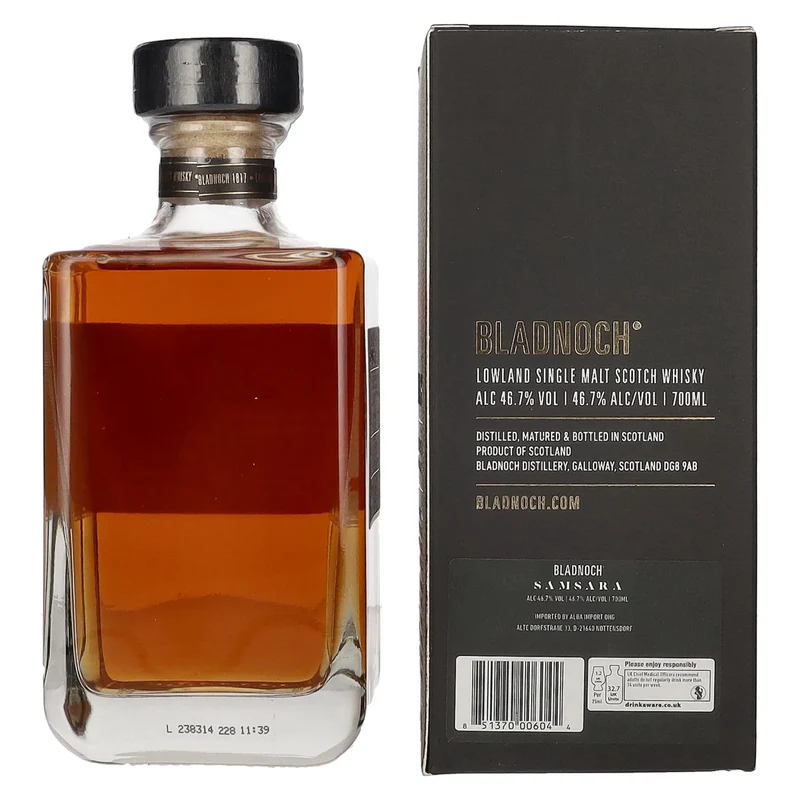 Bladnoch SAMSARA Lowland Single Malt Scotch Whisky 46,7% Vol. 0,7l in Geschenkbox