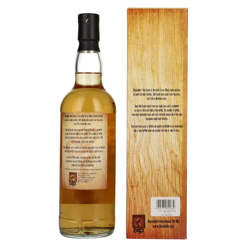 Blackadder 8 Years Old RED SNAKE Raw Cask Single Malt Scotch Whisky 60,6% Vol. 0,7l in Geschenkbox