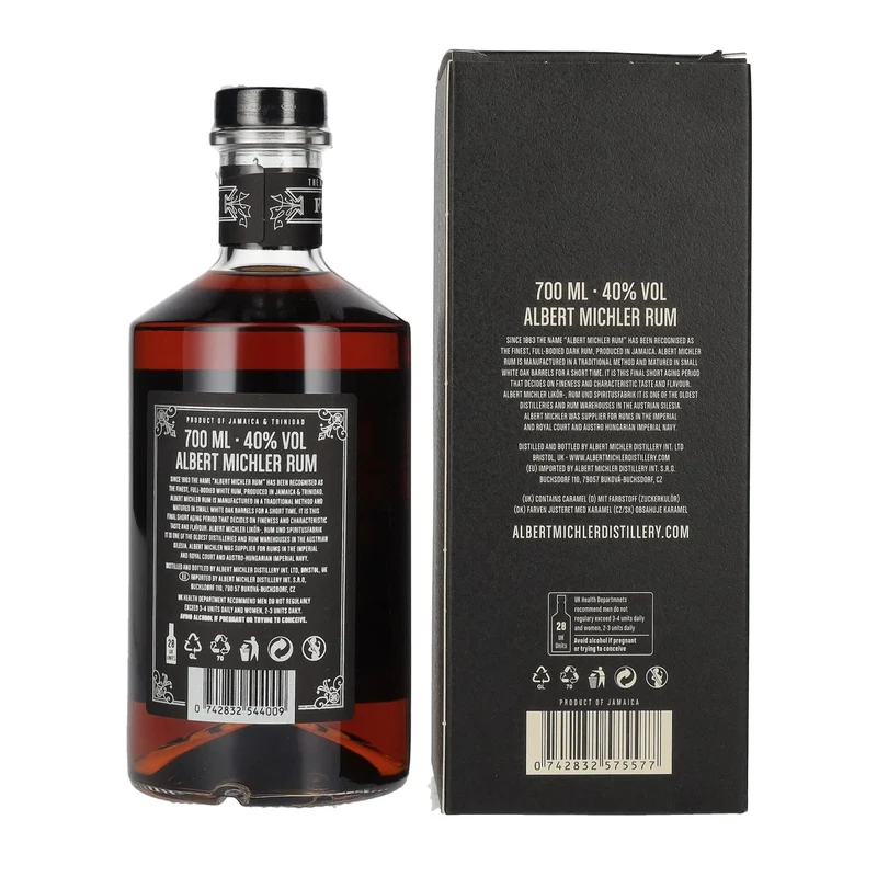 Albert Michler Jamaica Dark Rum 40% Vol. 0,7l in Geschenkbox